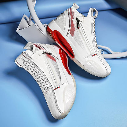 CUBICS 34 Zorden High Top Basketball Sneakers - White